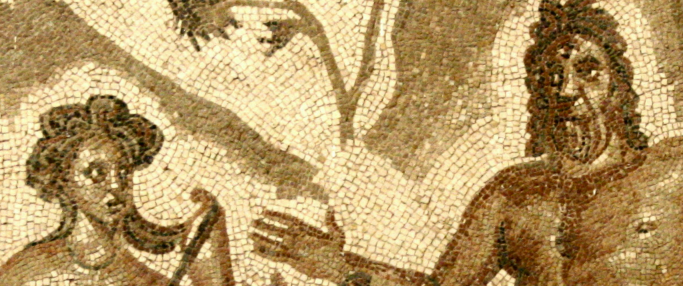 Mosaic of Polyphemus and Galateia from Cordoba via Wikimedia Commons. 